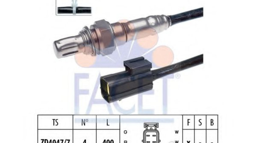 Sonda Lambda CHEVROLET AVEO Hatchback (T250, T255) (2007 - 2016) FACET 10.7198 piesa NOUA