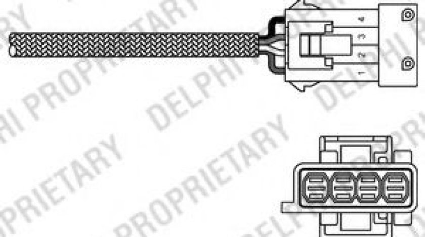 Sonda Lambda CITROEN C2 (JM) (2003 - 2016) DELPHI ES20308-12B1 piesa NOUA