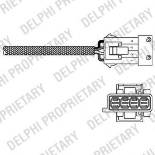 Sonda Lambda CITROEN C8 (EA, EB) (2002 - 2016) DELPHI ES20308-12B1 piesa NOUA