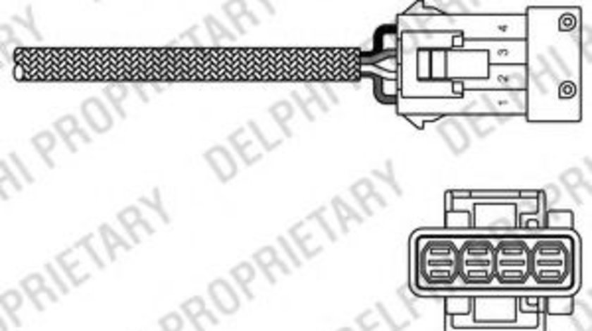 Sonda Lambda CITROEN SAXO (S0, S1) (1996 - 2004) DELPHI ES20234-12B1 piesa NOUA