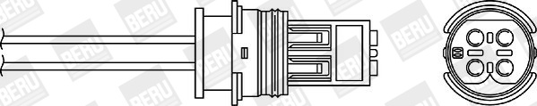 Sonda Lambda dreapta (OPH034 BER) CHRYSLER,MERCEDES-BENZ