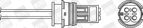Sonda Lambda dreapta (OPH034 BER) CHRYSLER,MERCEDES-BENZ