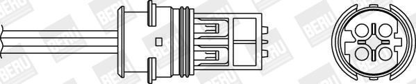 Sonda Lambda dreapta (OPH047 BER) MERCEDES-BENZ