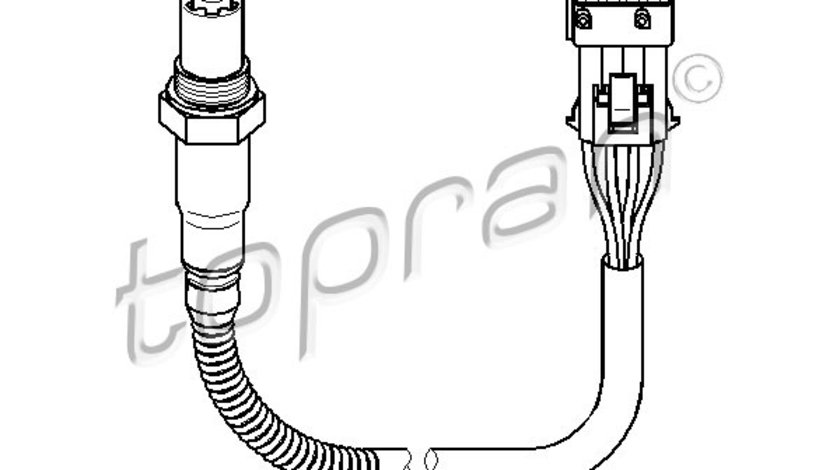 Sonda Lambda dupa catalizator (HP722021 HANS PRIES) Citroen,PEUGEOT