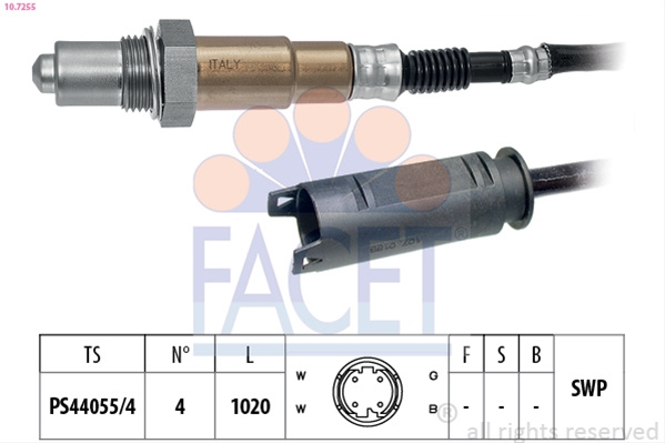 Sonda Lambda Facet Bmw 10.7255