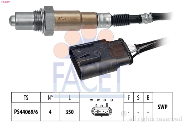 Sonda Lambda Facet Ford 10.8097