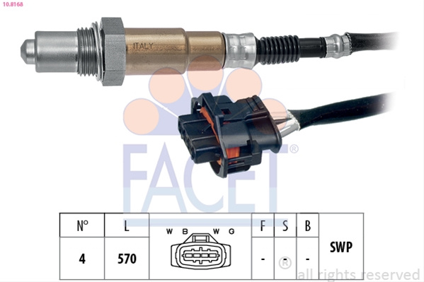 Sonda Lambda Facet General Motors 10.8168