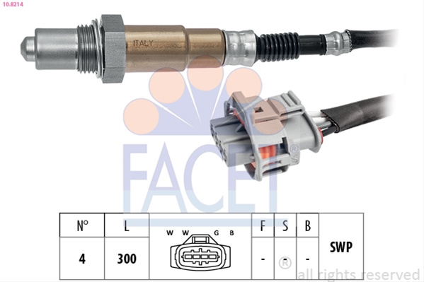 Sonda Lambda Facet General Motors 10.8214
