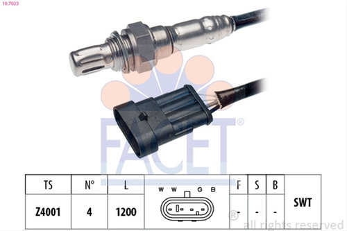 Sonda Lambda - Facet Lichidare Stoc Lichidare Stoc!!! Nbb Fd Citroën 10.7023