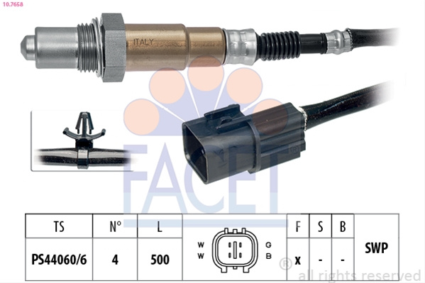 Sonda Lambda Facet Mitsubishi 10.7658