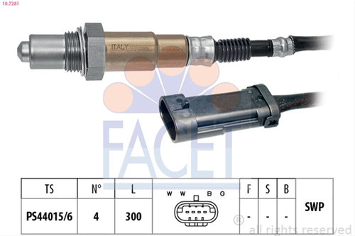 Sonda Lambda Facet Nissan 10.7281