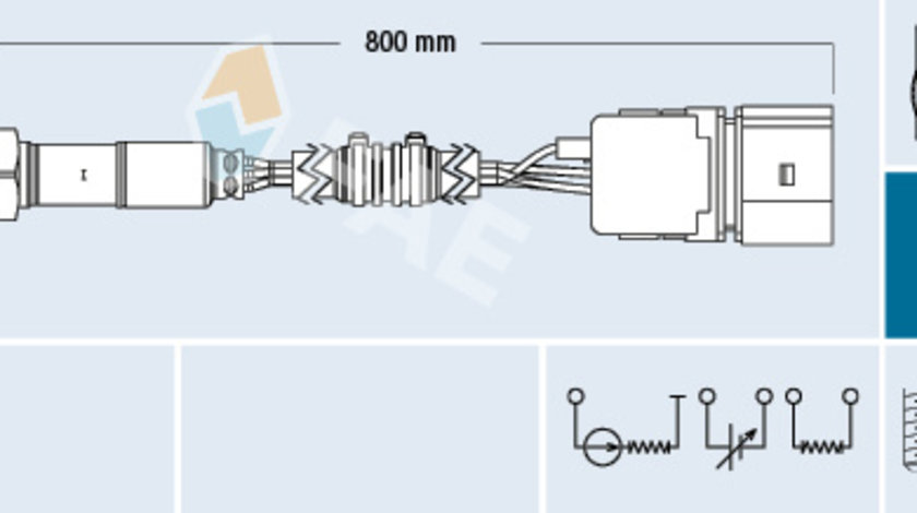 Sonda Lambda (FAE75039 FAE) LAMBORGHINI,SEAT,VW