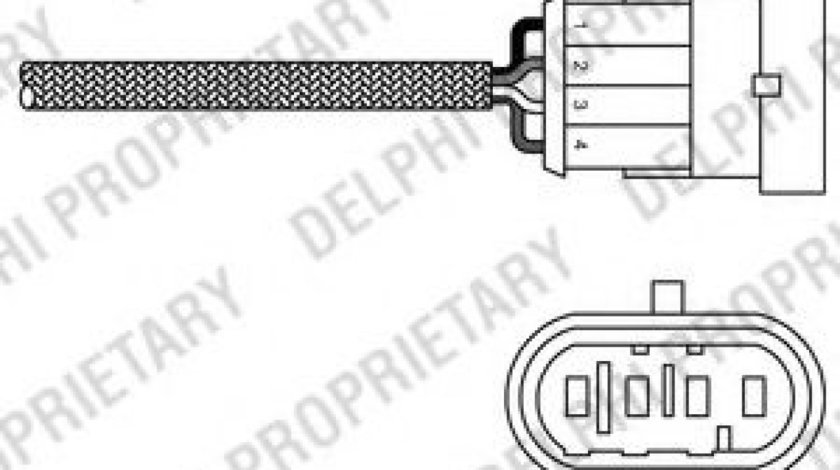 Sonda Lambda FIAT BRAVA (182) (1995 - 2003) DELPHI ES20277-12B1 piesa NOUA