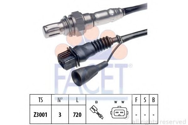 Sonda Lambda FIAT CROMA (154) (1985 - 1996) FACET 10.7025 piesa NOUA