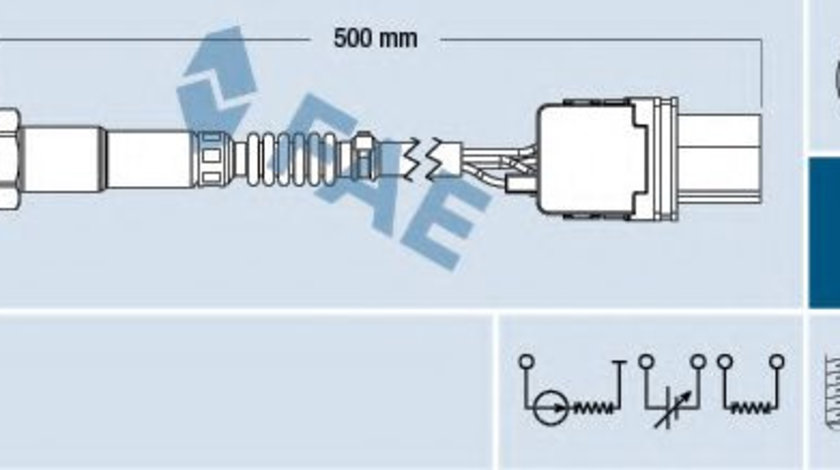 Sonda Lambda FIAT DOBLO Combi (263) (2010 - 2016) FAE 75060 piesa NOUA