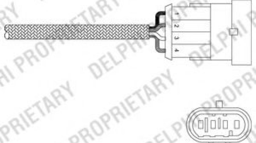 Sonda Lambda FIAT IDEA (350) (2003 - 2016) DELPHI ES20302-12B1 piesa NOUA