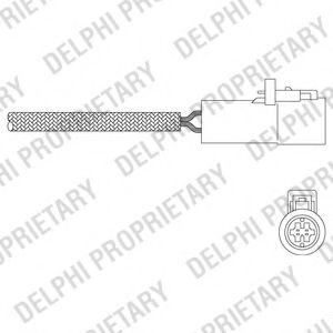 Sonda Lambda FORD FIESTA V (JH, JD) (2001 - 2010) DELPHI ES20349-12B1 piesa NOUA