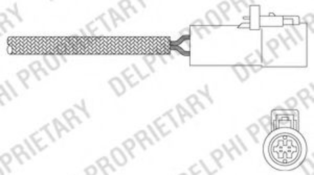 Sonda Lambda FORD FIESTA V (JH, JD) (2001 - 2010) DELPHI ES20349-12B1 piesa NOUA