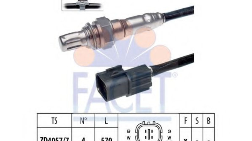 Sonda Lambda HYUNDAI SONATA IV (EF) (1998 - 2005) FACET 10.7510 piesa NOUA