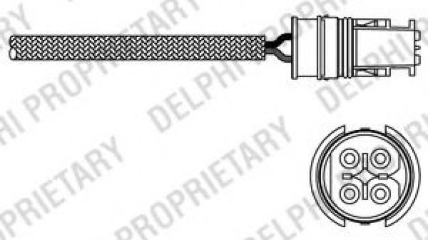 Sonda Lambda MERCEDES A-CLASS (W168) (1997 - 2004) DELPHI ES20312-12B1 piesa NOUA