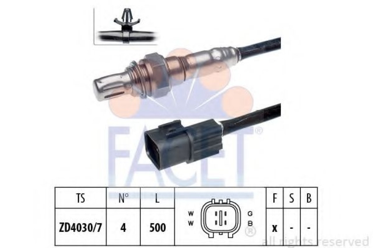 Sonda Lambda MITSUBISHI OUTLANDER I (CU) (2001 - 2006) FACET 10.7658 piesa NOUA