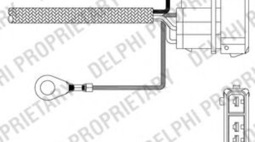 Sonda Lambda NISSAN PATHFINDER II (R50) (1995 - 2004) DELPHI ES11010-12B1 piesa NOUA