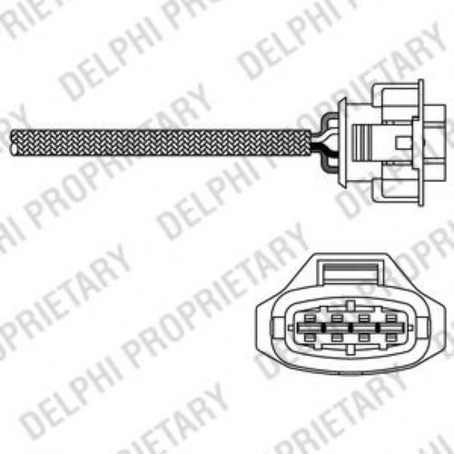 Sonda Lambda OPEL AGILA (A) (H00) (2000 - 2007) DELPHI ES20315-12B1 piesa NOUA