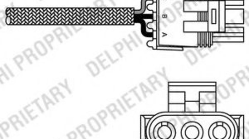 Sonda Lambda OPEL ASTRA F Combi (51, 52) (1991 - 1998) DELPHI ES10990-12B1 piesa NOUA