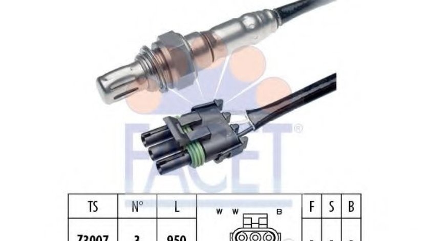 Sonda Lambda OPEL ASTRA F Combi (51, 52) (1991 - 1998) FACET 10.7265 piesa NOUA