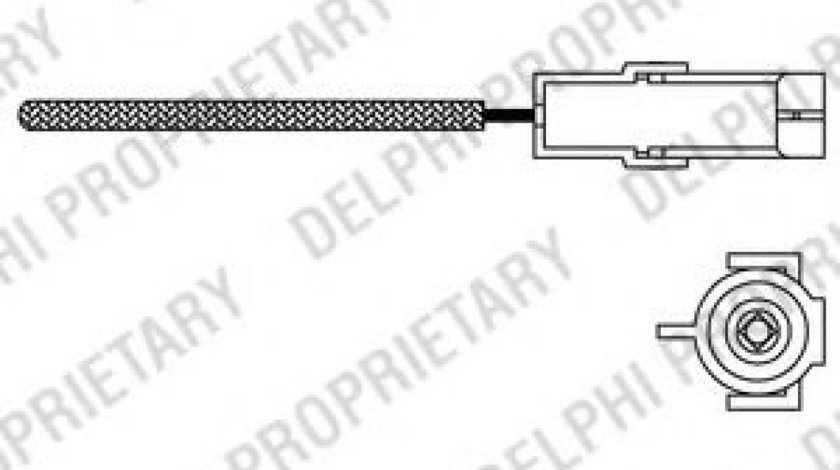 Sonda Lambda OPEL ASTRA F Hatchback (53, 54, 58, 59) (1991 - 1998) DELPHI ES10966-12B1 piesa NOUA