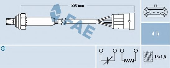Sonda Lambda OPEL ASTRA G Hatchback (F48, F08) (1998 - 2009) FAE 77184 piesa NOUA