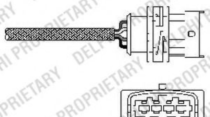 Sonda Lambda OPEL ASTRA G Limuzina (F69) (1998 - 2009) DELPHI ES10789-12B1 piesa NOUA