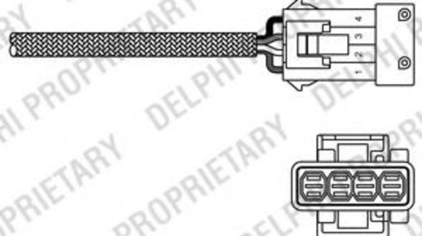 Sonda Lambda PEUGEOT 106 II (1) (1996 - 2016) DELPHI ES20245-12B1 piesa NOUA