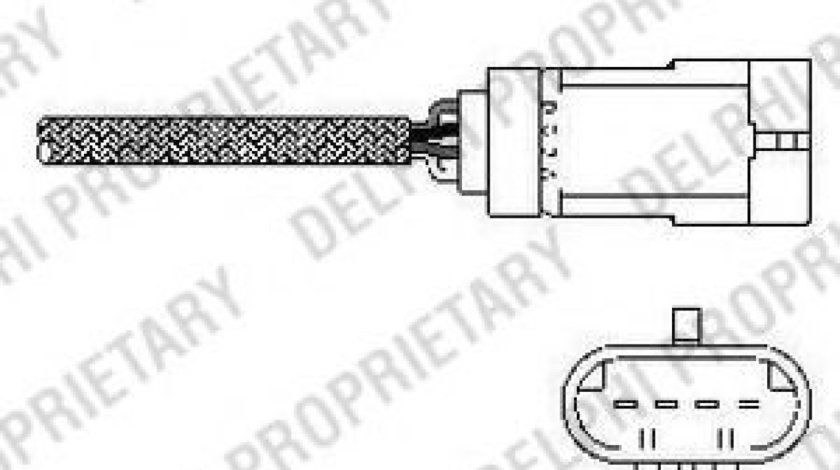 Sonda Lambda RENAULT CLIO III (BR0/1, CR0/1) (2005 - 2012) DELPHI ES10793-12B1 piesa NOUA