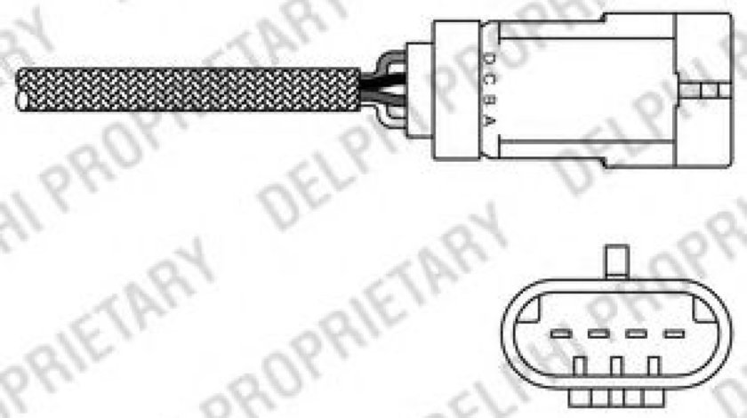 Sonda Lambda RENAULT SYMBOL I (LB0/1/2) (1998 - 2008) DELPHI ES20311-12B1 piesa NOUA