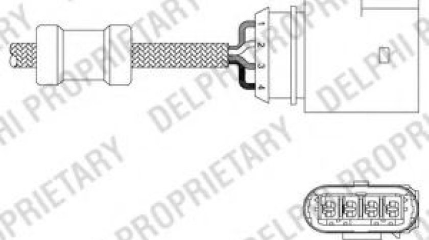 Sonda Lambda SKODA OCTAVIA I Combi (1U5) (1998 - 2010) DELPHI ES20348-12B1 piesa NOUA