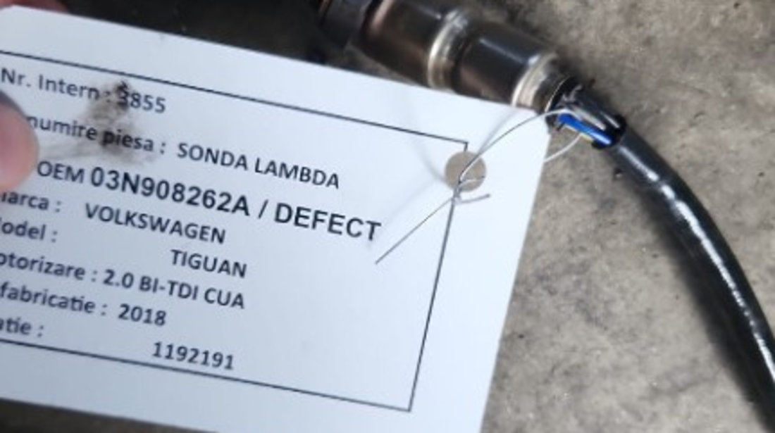 Sonda lambda Volkswagen Arteon 2.0 BI-TDI CUA 2017 Cod : 03N906262A