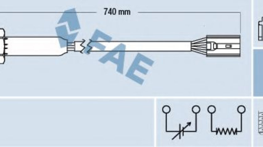 Sonda Lambda VOLVO V40 Combi (VW) (1995 - 2004) FAE 77189 piesa NOUA