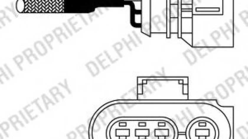 Sonda Lambda VW CADDY II Caroserie (9K9A) (1995 - 2004) DELPHI ES10979-12B1 piesa NOUA