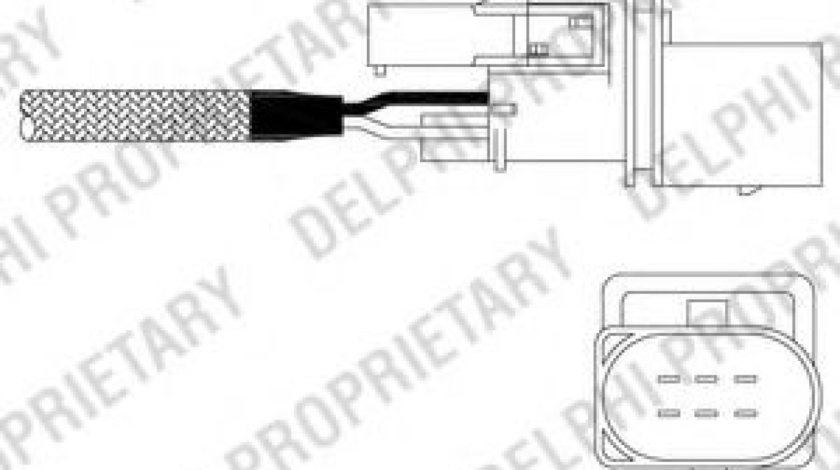 Sonda Lambda VW CADDY III Combi (2KB, 2KJ, 2CB, 2CJ) (2004 - 2016) DELPHI ES11015-12B1 piesa NOUA