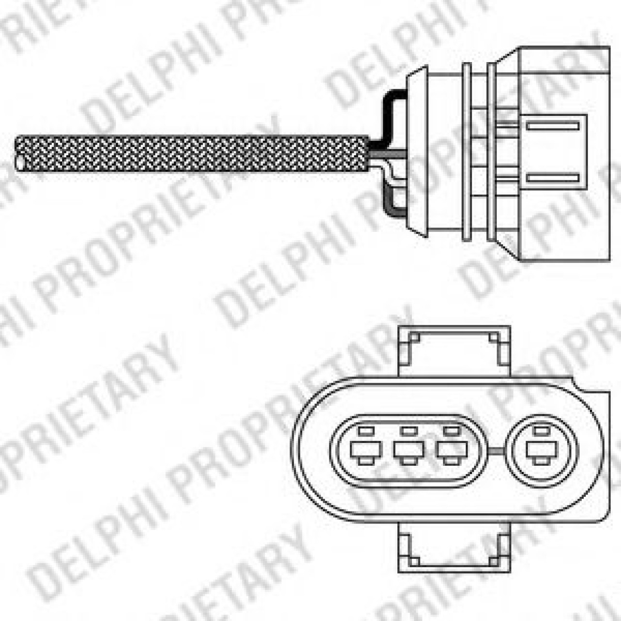 Sonda Lambda VW GOLF III (1H1) (1991 - 1998) DELPHI ES20256-12B1 piesa NOUA