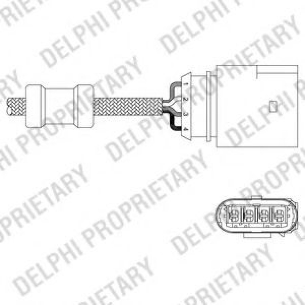 Sonda Lambda VW GOLF IV (1J1) (1997 - 2005) DELPHI ES20348-12B1 piesa NOUA