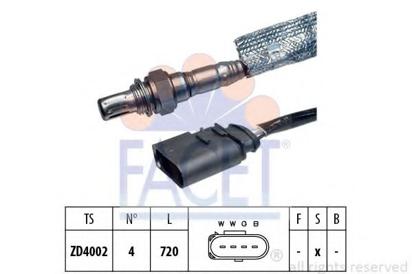Sonda Lambda VW GOLF IV Variant (1J5) (1999 - 2006) FACET 10.7163 piesa NOUA