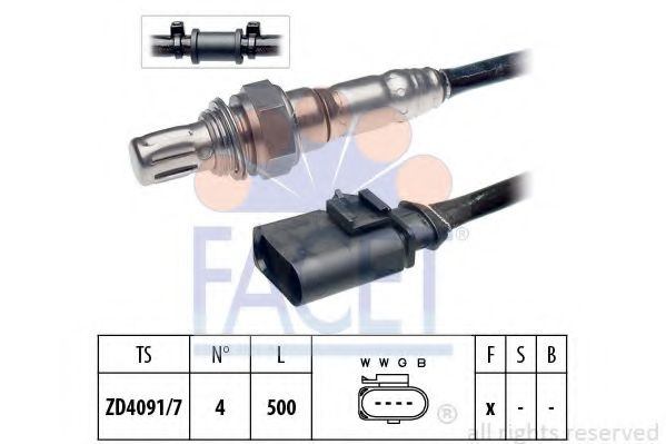 Sonda Lambda VW GOLF V Variant (1K5) (2007 - 2009) FACET 10.8127 piesa NOUA