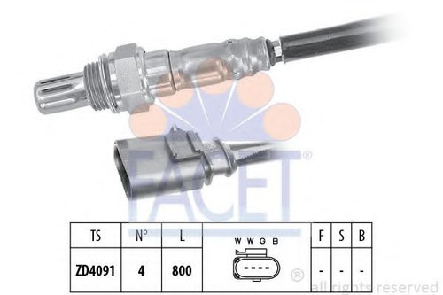 Sonda Lambda VW GOLF VII (5G1, BE1) (2012 - 2016) FACET 10.8199 piesa NOUA