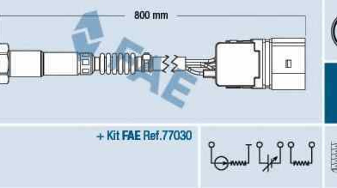 Sonda Lambda VW POLO 9N FAE 75357