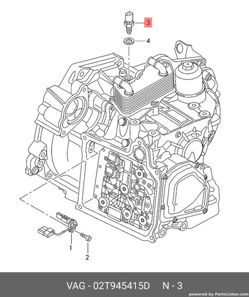 Sonda marsarier 02T945415D Vw Passat B7 2.0 TDI 2012 CFFB OEM 02T945415D