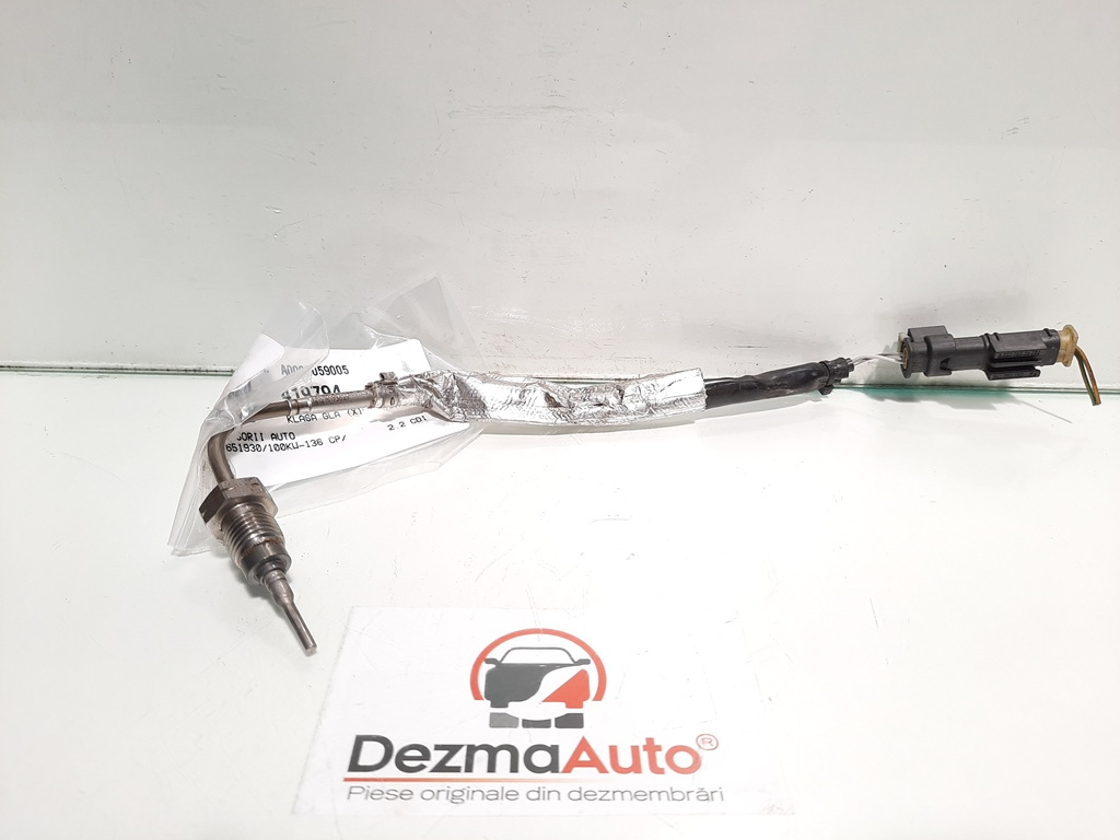 Sonda temperatura gaze, Mercedes Clasa A (W176) [Fabr 2012-2018] 2.2 cdi, OM651930, cod A0009059005