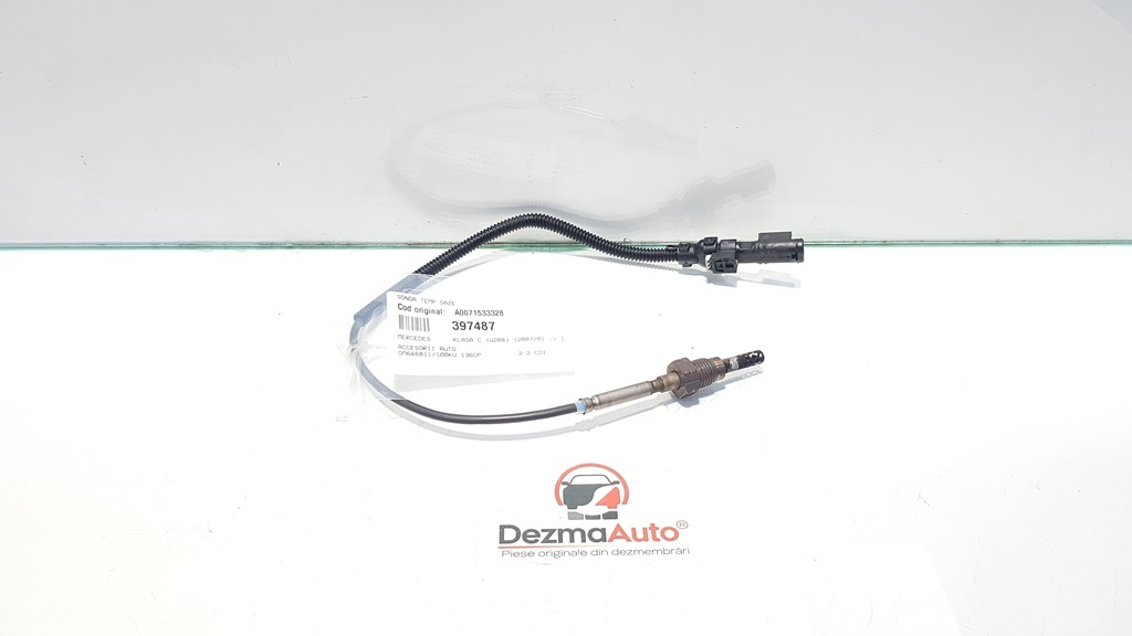 Sonda temperatura gaze, Mercedes Clasa C (W204) 2.2 cdi, OM646811, A0071533328 (id:397487)