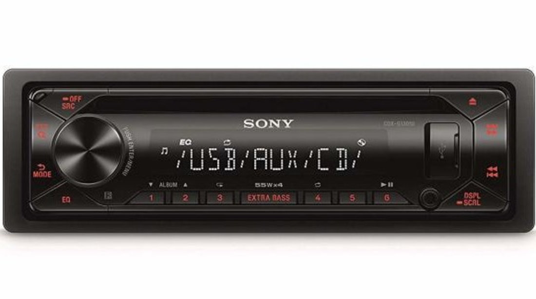 Sony Radio MP3 Player CDXG1301U.Eur 4 x 55W MP3 WMA Flac USB Aux 230120-2